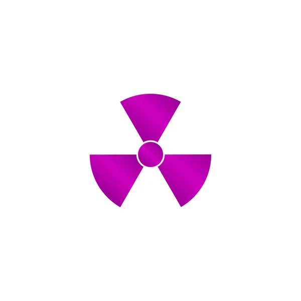 Radiation symbol. Flat design style. — Stock Vector