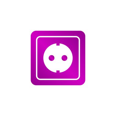 güç soketi vektör simgesi