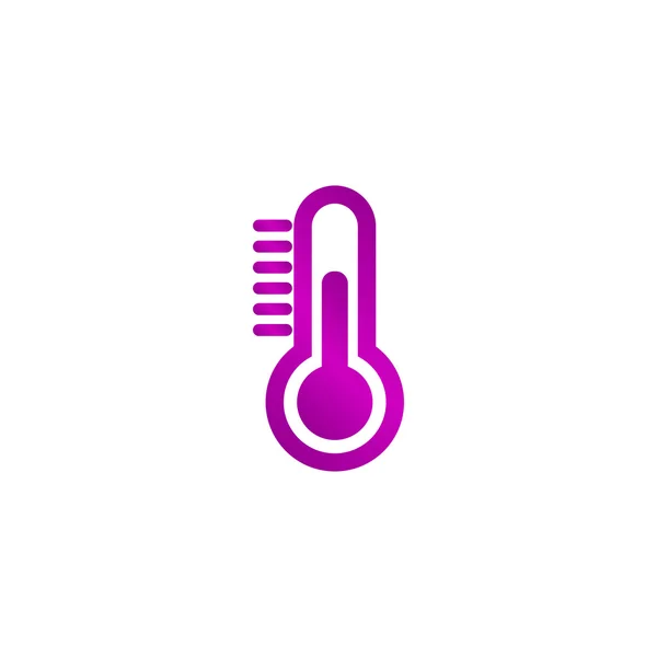 Hőmérő ikonra. Lapos kivitel stílus. — Stock Vector