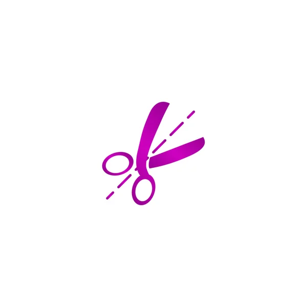 Scissors icon. Flat design style. — Stock Vector