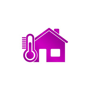 Ev simgesini. Düz tasarım stili.