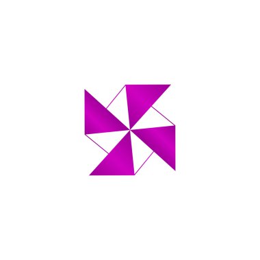 Kağıt yel değirmeni simgesi - vektör