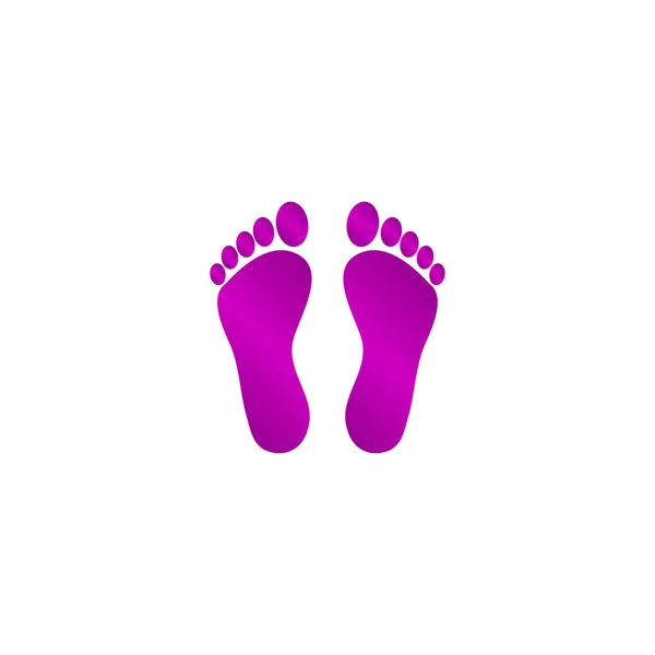 Footprint - vector icon — Stock Vector
