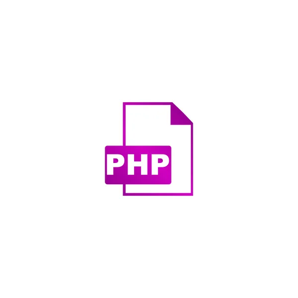 Розширення файлу PHP. Концепція ілюстрації для проектування — стоковий вектор