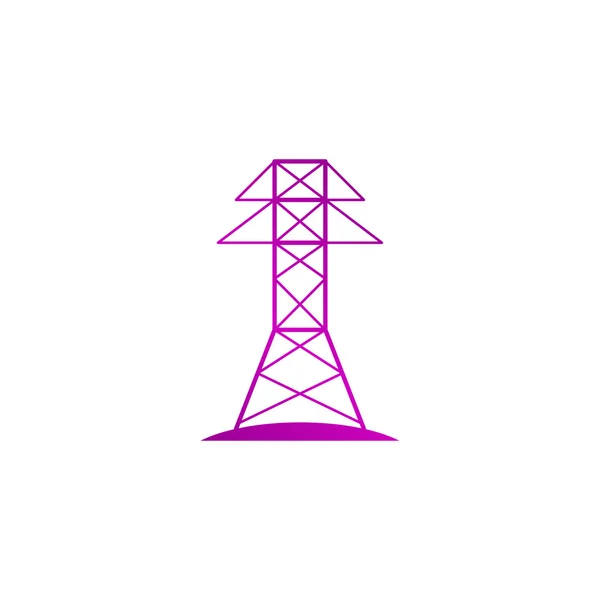 Elektrische toren lijn pictogram — Stockvector