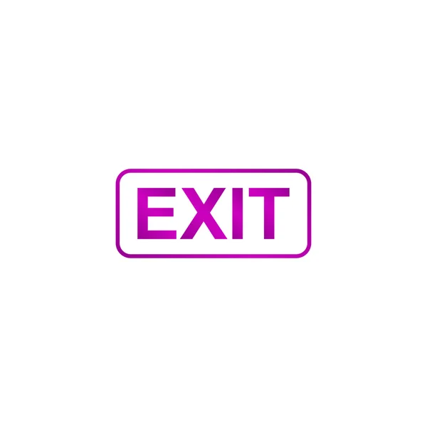 Exit-Symbol. Vektor-Konzept Illustration für Design — Stockvektor