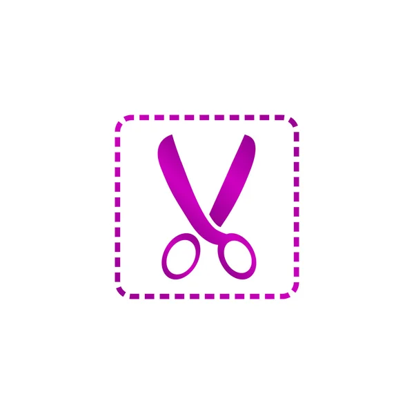 Scissors icon. Vector concept illustration for design — Stock Vector
