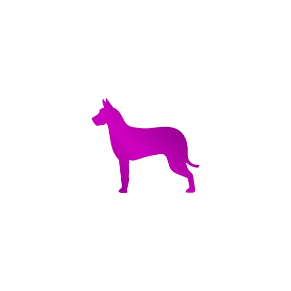 Hundesymbol. modernes Design flacher Stil — Stockvektor