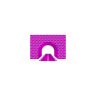 Tünel simgesi. Vektör konsept illüstrasyon tasarımı için