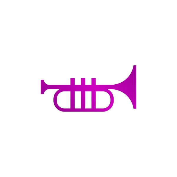 Icône trompette. Plat — Image vectorielle