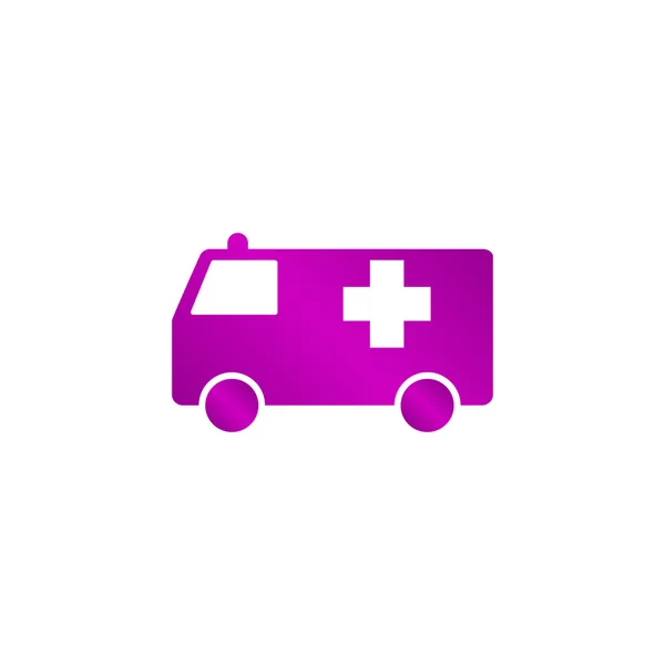 Krankenwagen-Symbol. flach — Stockvektor