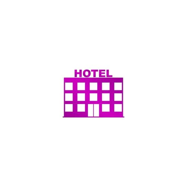 Hotel icon. Vector concept illustration for design — Stock Vector