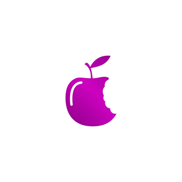 Ícone de maçã mordida — Vetor de Stock