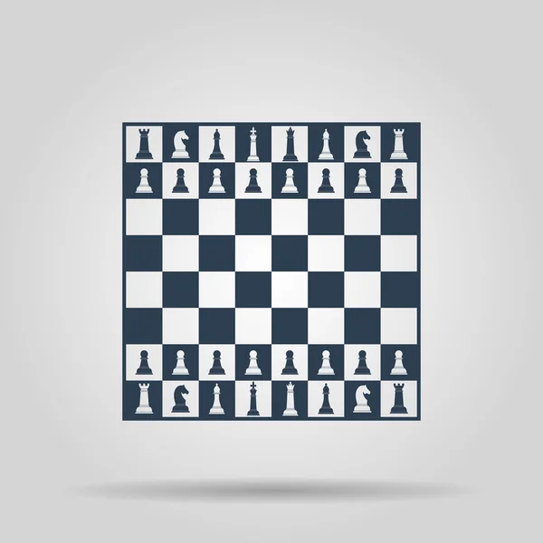 国际象棋棋盘。矢量概念插画设计. — 图库矢量图片