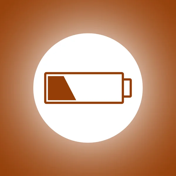 Battery icon. Flat design style. — Stock Vector