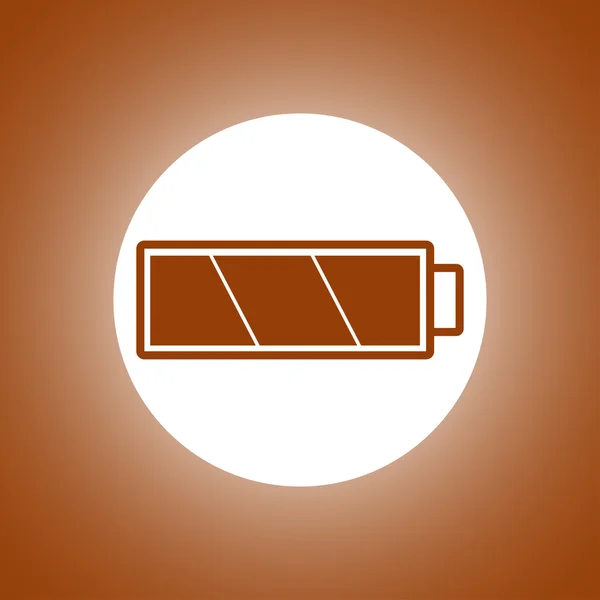 Battery icon. Flat design style. — Stock Vector