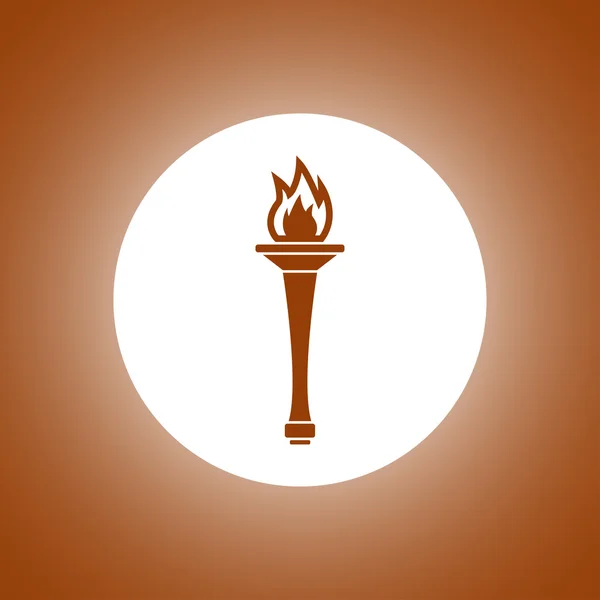 Torch icon - Vector — Stock Vector