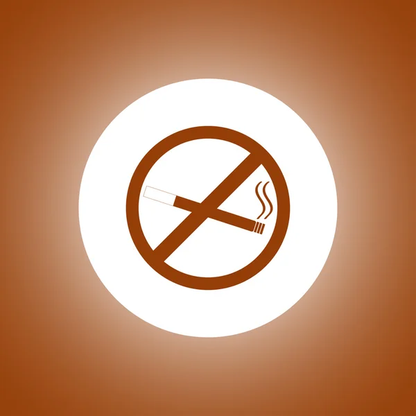 No smoking sign. Vector isolated. — Stock Vector