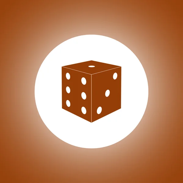 Dices assinam ícone. símbolo de jogo de casino오지 서명 아이콘. 카지노 게임 기호. — 스톡 벡터