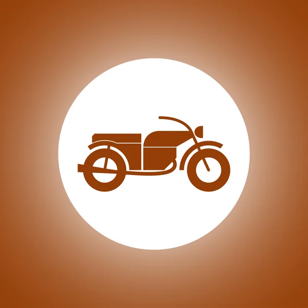 Motorrad-Ikone. flacher Designstil. — Stockvektor