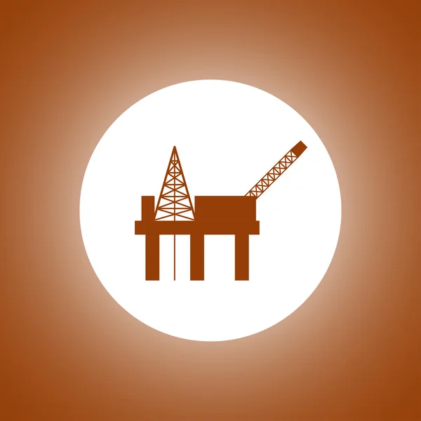 Oil platform icon — Stock Vector