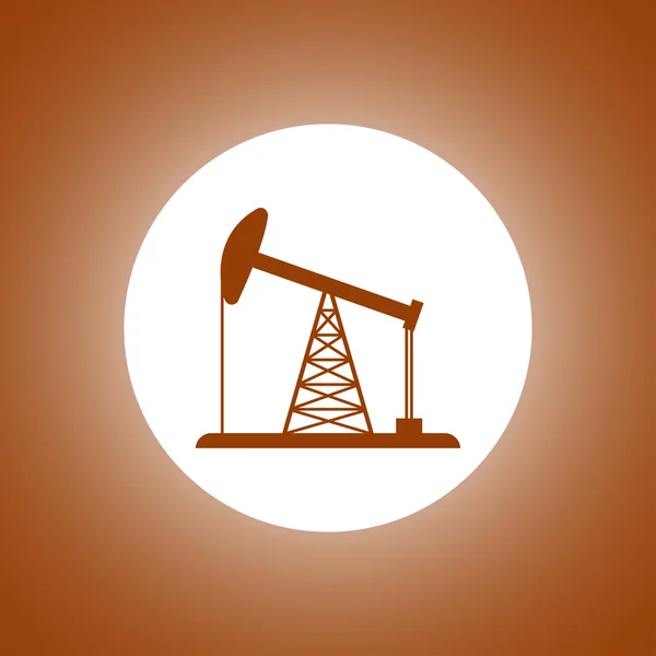 Icono de plataforma petrolífera — Vector de stock