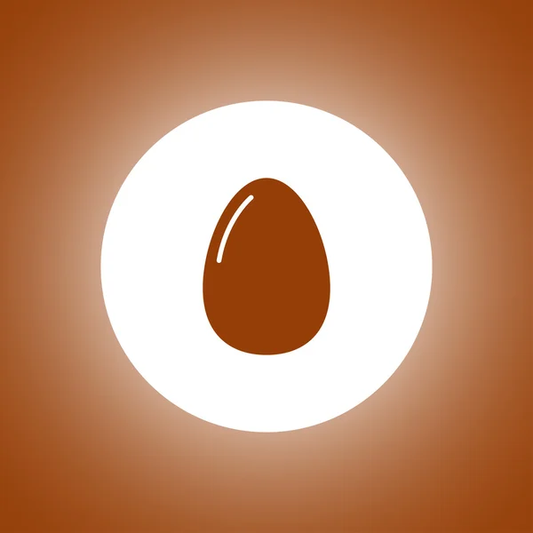 Икона Яйца. стиль плоского дизайна . — стоковый вектор