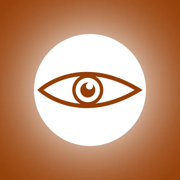 Pictogram van een oog. Platte ontwerpstijl. — Stockvector