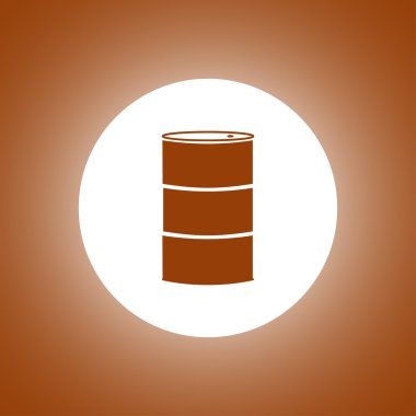 Basit simge varil petrol.