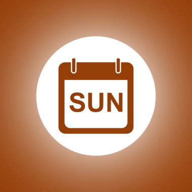 Haftanın günleri. Modern tasarım düz stil ikonu