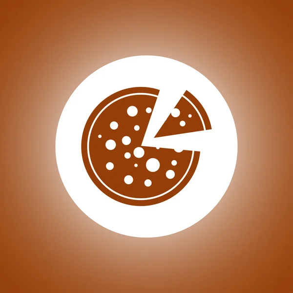 Pizza pókháló ikon — Stock Vector