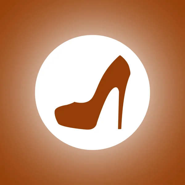 Femme chaussures icône vectorielle — Image vectorielle