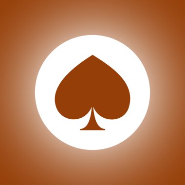 Poker simgesi. Düz