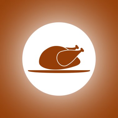 Tavuk. vektör simgesi