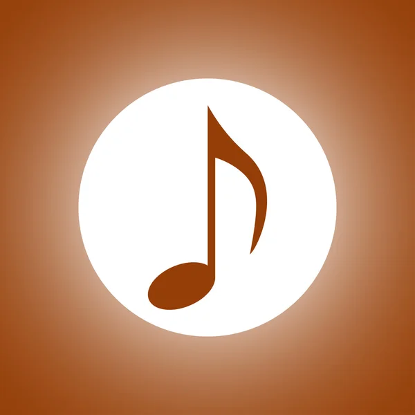 Icona della nota musicale - Vettore — Vettoriale Stock