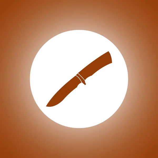 Значок ножем. З плоским — стоковий вектор