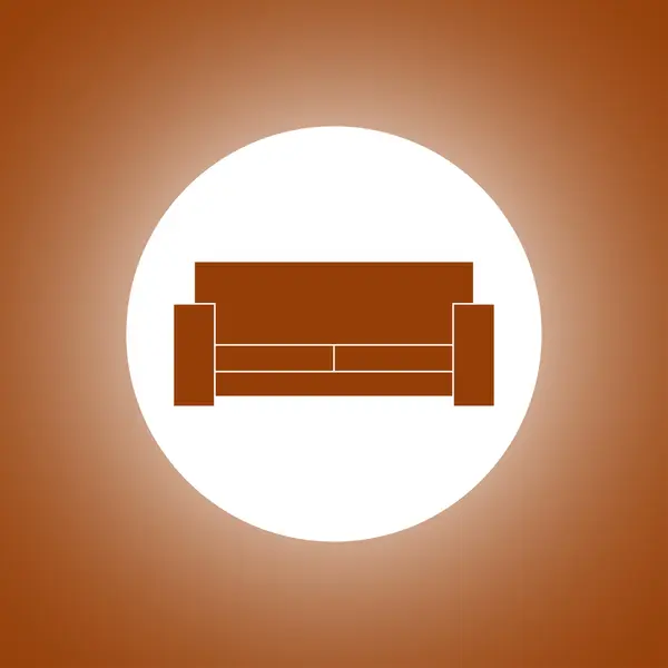 Soffa ikoner. Modern design platt stilikon. — Stock vektor