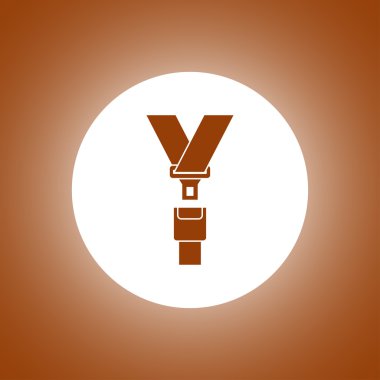 güvenli kemer. Modern tasarım düz stil