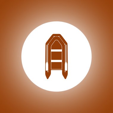 Şişme Bot düz simgesi