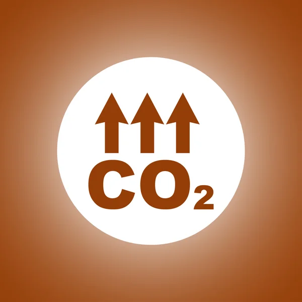 Chemie-Zeichen. CO2-Symbol — Stockvektor