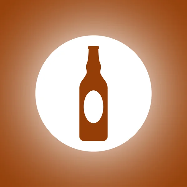 Ølflaske vektor ikon. – Stock-vektor