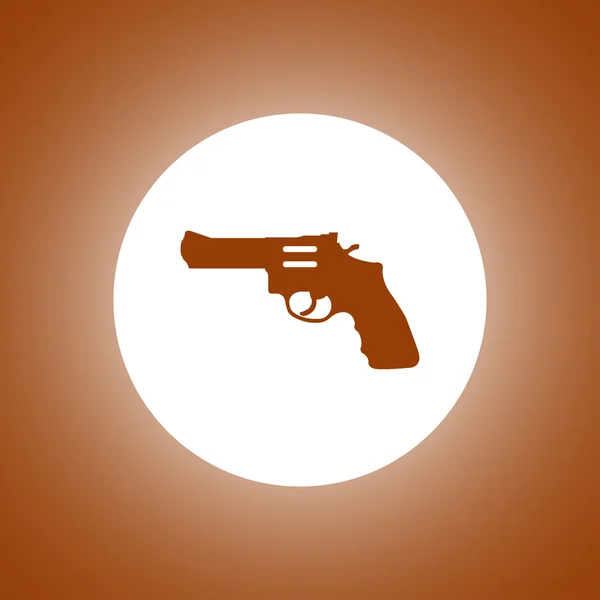 Revolver Icon. Vector concept illustration for design — Stock Vector