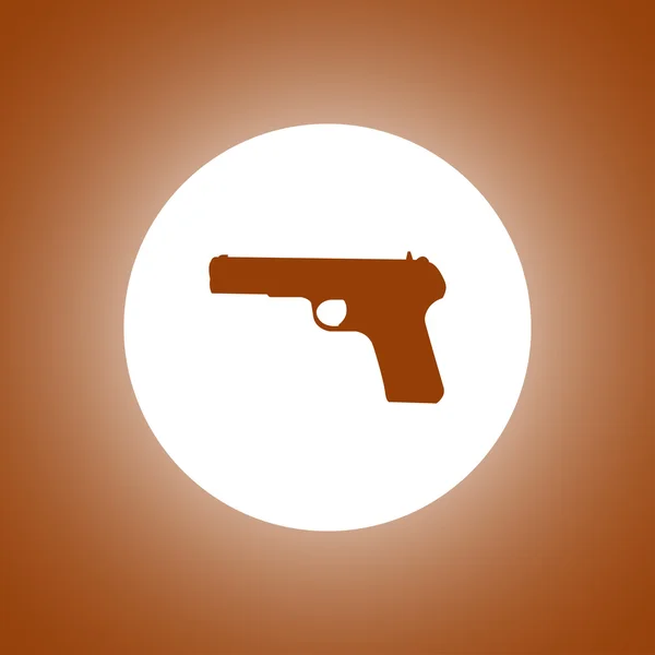 Icono de pistola. Ilustración del concepto vectorial para el diseño — Archivo Imágenes Vectoriales