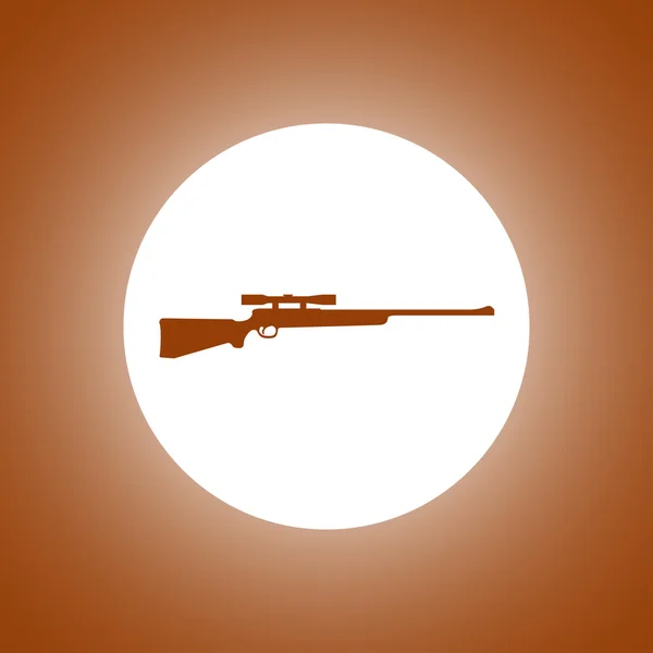 Scharfschützengewehr-Symbol. Vektor-Konzept Illustration für Design. — Stockvektor