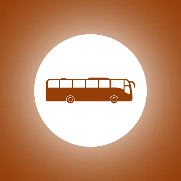 Otobüs simgesi. Vektör konsept illüstrasyon tasarımı için — Stok Vektör