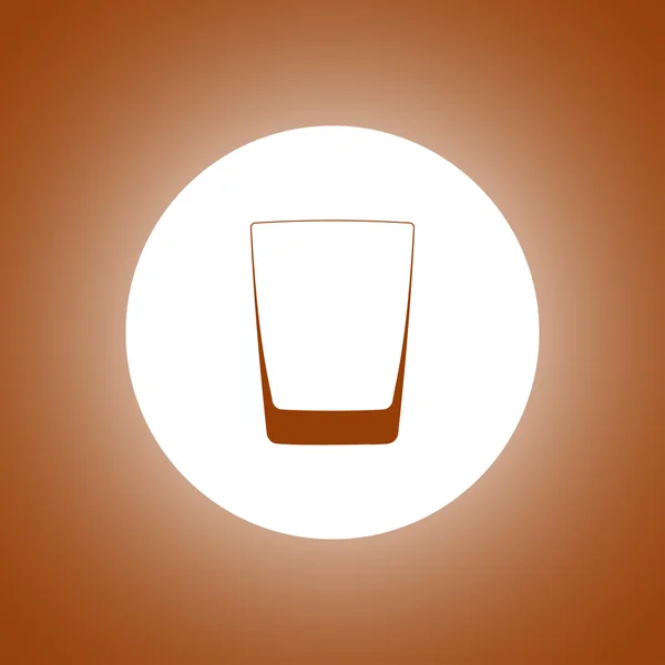 Vaso de whisky aislado foto-realista vector ilustración . — Vector de stock