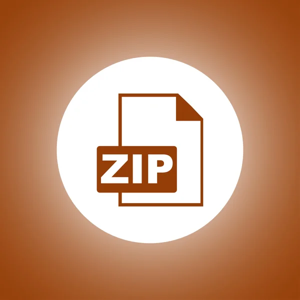 Icono ZIP. Ilustración del concepto vectorial para el diseño — Vector de stock