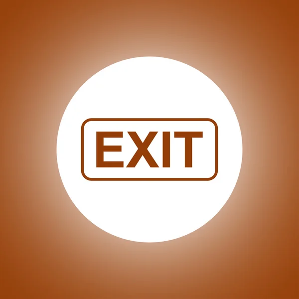 Exit-Symbol. Vektor-Konzept Illustration für Design — Stockvektor