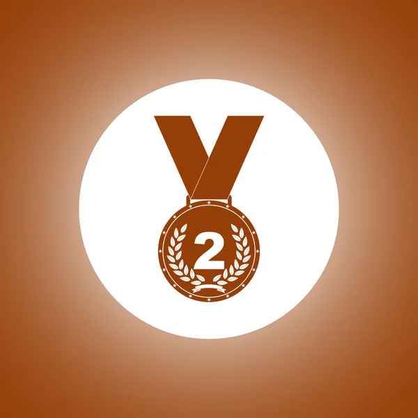 Medalj-ikonen. Vektor konceptet illustration för design — Stock vektor