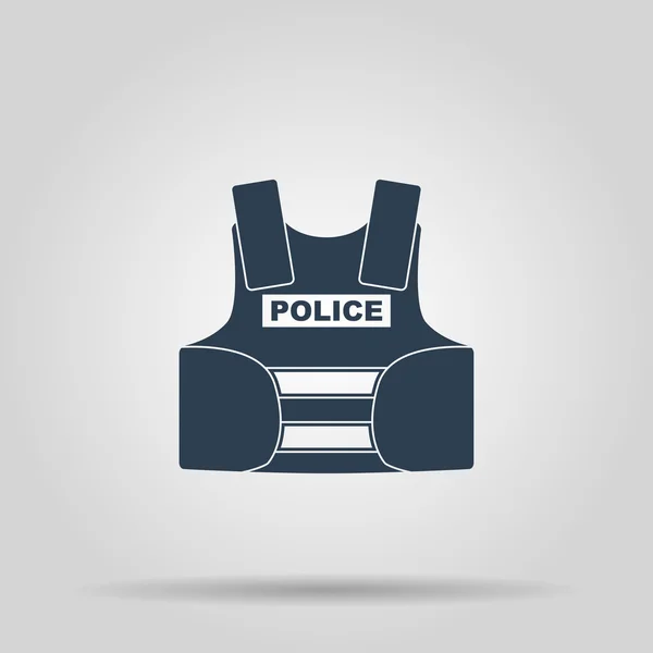 Bullet proof vest. body armor suit. — Stock Vector